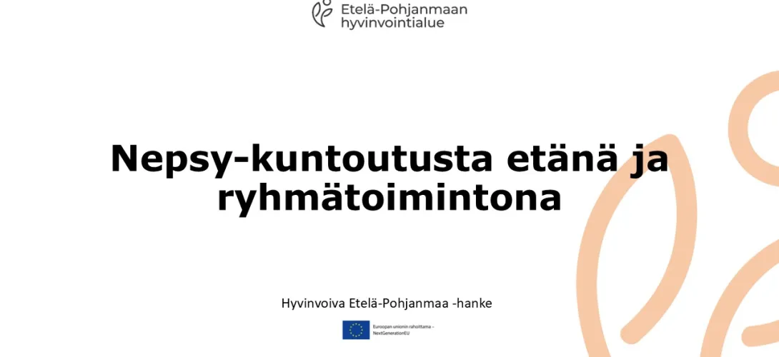 Nepsy-kuntoutusta etänä ja ryhmätoimintona, Etelä-Pohjanmaan HVA (RRP, P4, I1)
