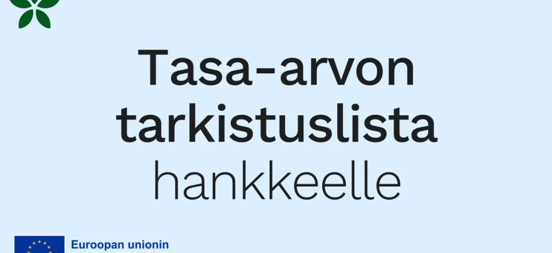 Tasa-arvon tarkistuslista hankkeelle