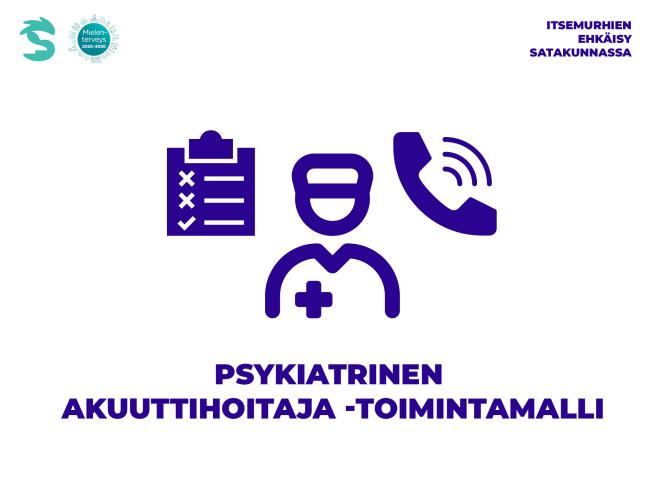 Kuvassa sairaanhoitaja, tehtävälista ja puhelin kuvittamassa akuuttihoitaja toimintamallia.