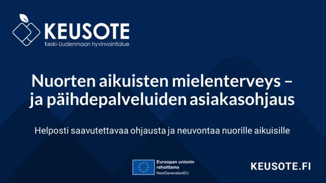 Nuorten aikuisten mielenterveys – ja päihdepalveluiden asiakasohjaus, Helposti saavutettavaa ohjausta ja neuvontaa nuorille aikuisille