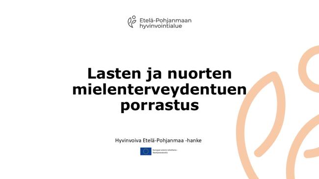 Lasten ja nuorten mielenterveydentuen porrastus