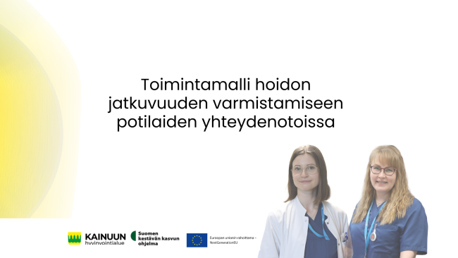 Yhteydenotot hoidon jatkvuus