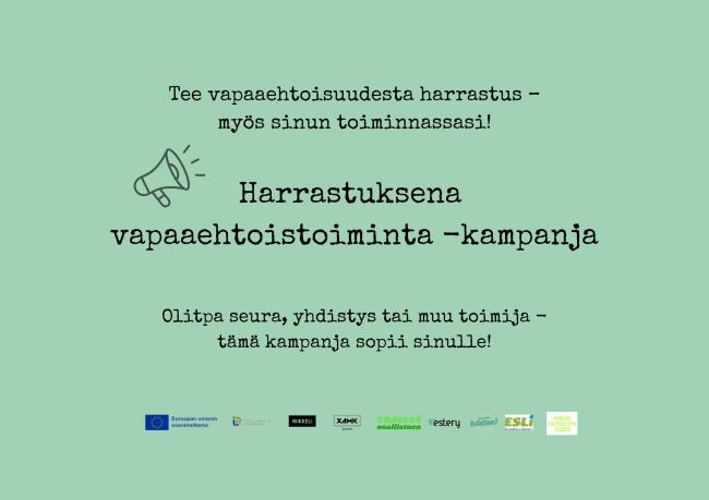 Harrastuksena vapaaehtoistoiminta -kampanja