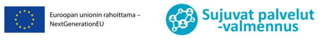 Eu-logo ja Sujuvat palvelut -valmennus logo