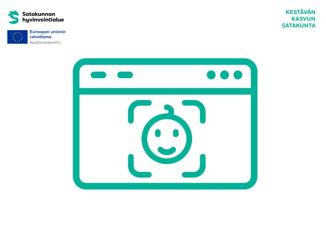 Verkkoselain, jolla näkyy vauvan kuva.