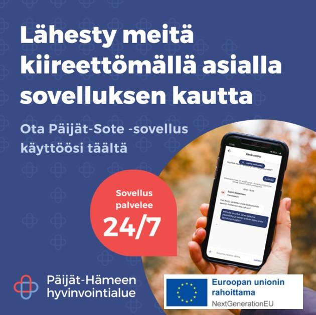 Kiireettömän yhteydenoton markkinointi. Palvelu käytettävissä 24/7.