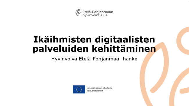 Ikäihmisten digitaalisten palveluiden kehittäminen