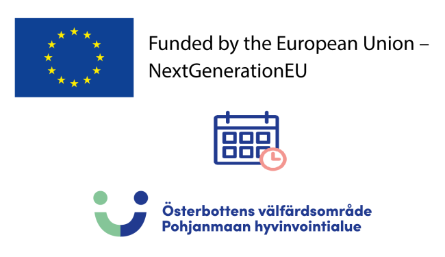 Kuva eu-logosta ja ajanvarauskalenterista