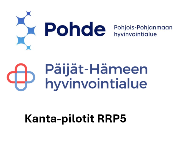 Kanta-pilotit RRP5 toteuttavat hyvinvointialueet: Pohjois-Pohjanmaa hva ja Päijät-Hämeen hva