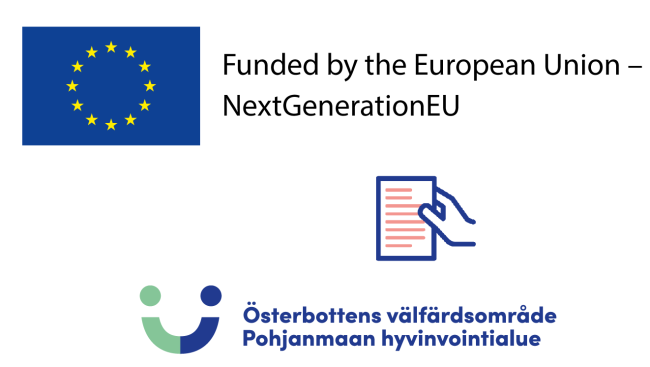 Pohjanmaan hyvinvointialueen ja Euroopan unioinin logo