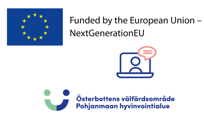 Pohjanmaan hyvinvointialueen ja Euroopan Unionin logo