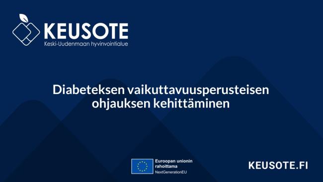 Diabeteksen vaikuttavuusperusteisen ohjauksen kehittäminen