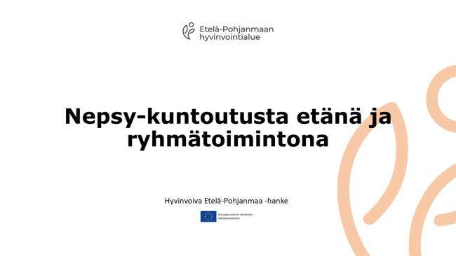 Nepsy-kuntoutusta etänä ja ryhmätoimintona