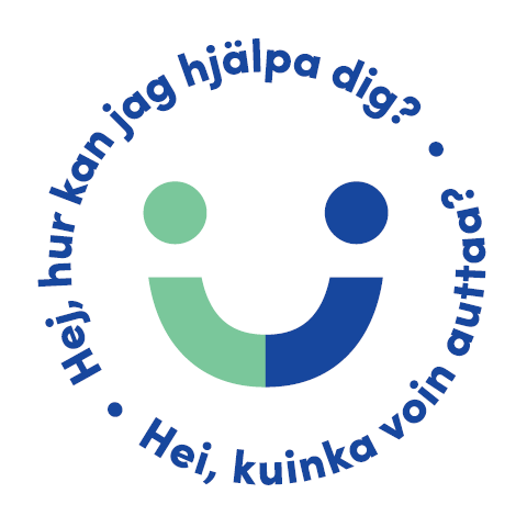 Kuinka voin auttaa -logo