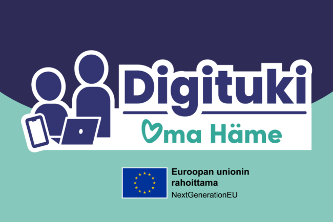 Oma Hämeen digituen logo.