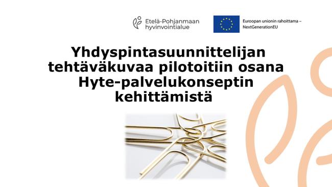 Otsikkoteksti ja kuva yhteen tarttuneista glemmareista