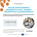 Mainos PTV-klinikoista järjestöille ja seurakunnille.